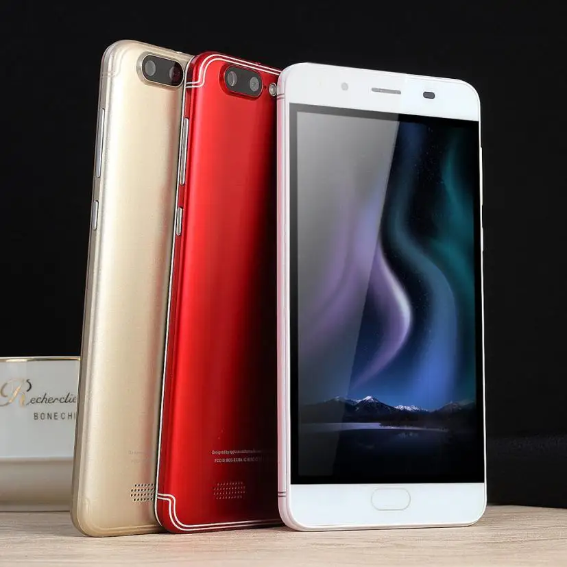Смартфон 5 дюймов ультратонкий Android5.1 четырехъядерный 512 МБ + Мб GSM WiFi Dual SIM Camer