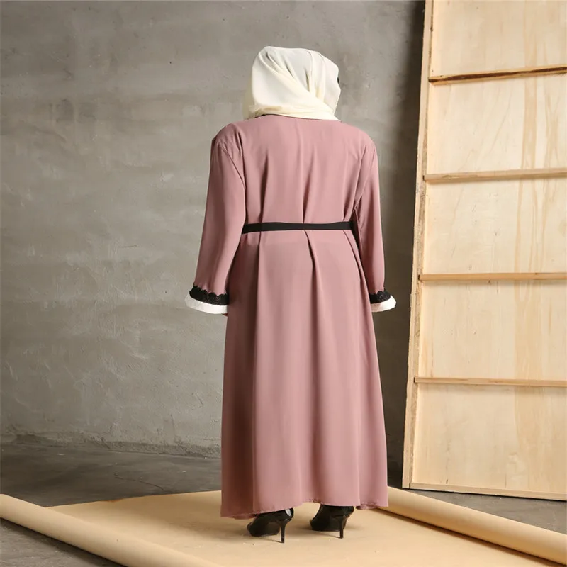 Дубай леди Винтаж арабский халат одежда открытый передний кардиган