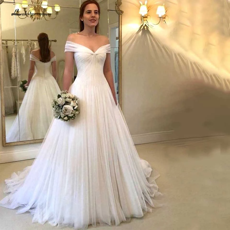 Женское свадебное платье с открытыми плечами lakshmidress Элегантное Длинное