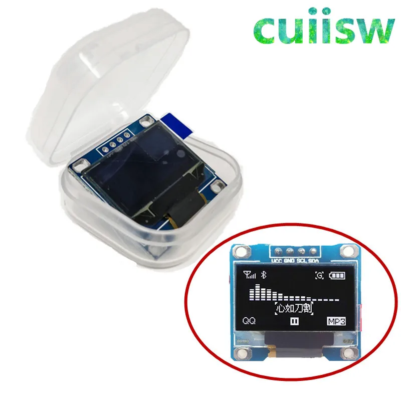 Светодиодный ЖК дисплей O 128X64 1 шт. модуль белого цвета для arduino 0 96 дюймов I2C IIC SPI