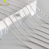 real 925 sterling silver jewelry multi select snake bone chain necklaces for women men high quality diy accessories 2022 new