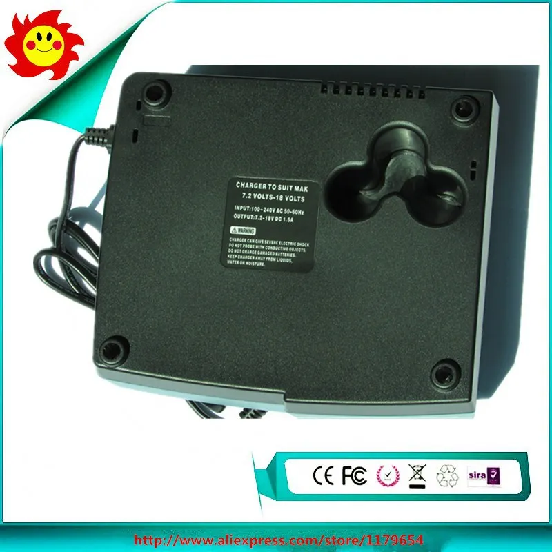 Free Shipping New NI-CD NI-MH Lithium Ion Universal Replacement Power Tool Battery Charger for Makita 7.2v-18v DC18RC DC18RA | Электроника