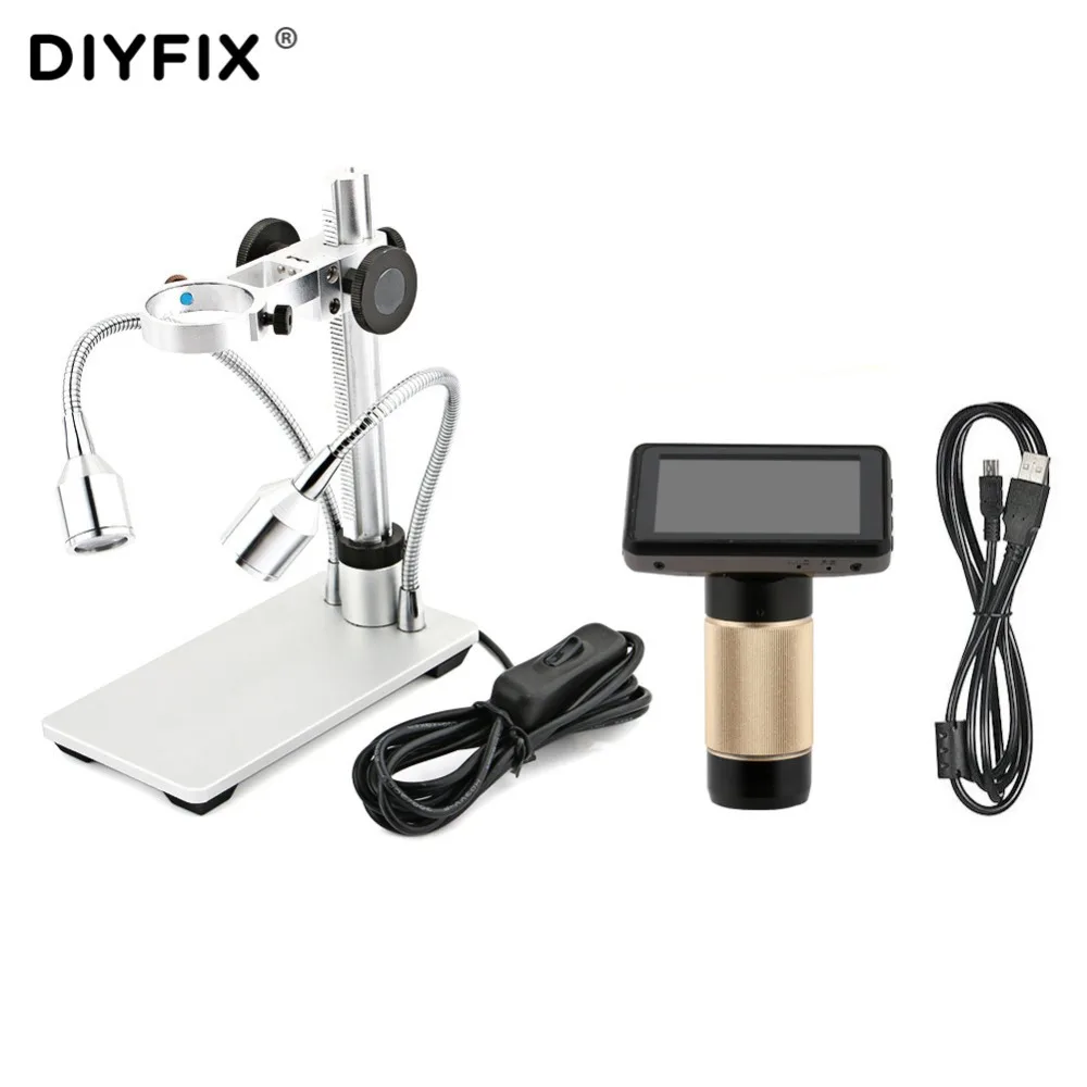 DIYFIX 10 300X USB микроскоп HDMI с объективом длинного расстояния Автомобильный цифровой