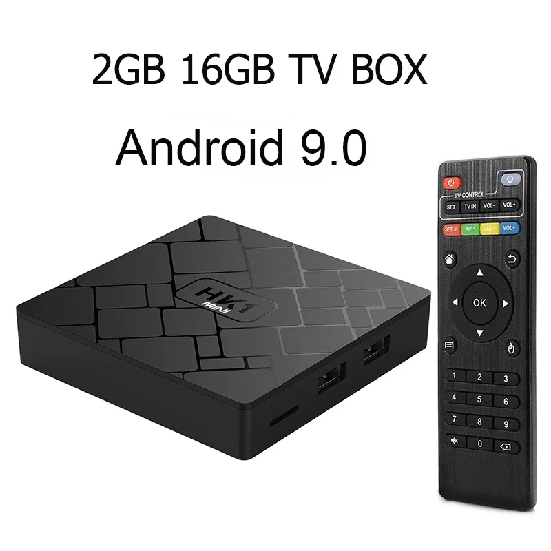 2GB 16GB TV BOX Hk1 Смарт ТВ приставка Android 9,0 RK3229 2G 16G телеприставка 4K 1080P 3D H.265 Wifi медиаплеер ТВ приёмник Play Store upgrate 8,1 OS - Цвет: 2GB 16GB TV BOX