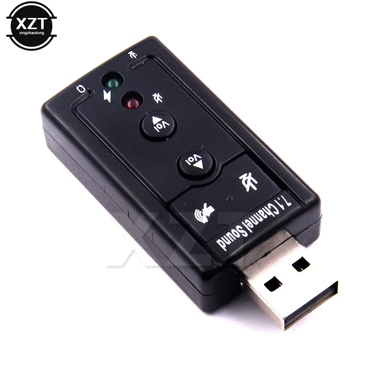Внешний usb адаптер для звуковой карты Виртуальный 7 1 ch USB 2 0 микрофон динамик Аудио