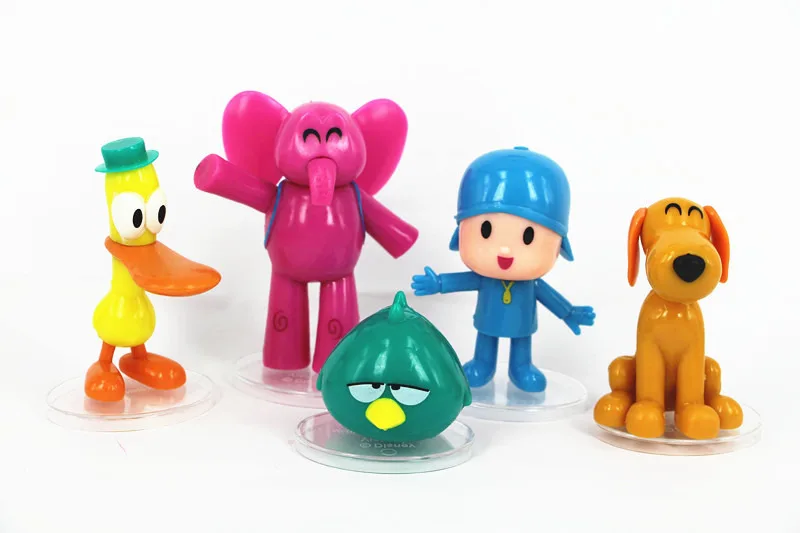 Лот 5 шт. покойо, Элли, Пато Loula Sleepy Bird ПВХ Фигурки игрушки куклы, детский подарок милые игрушки Детский подарок Чучело животных