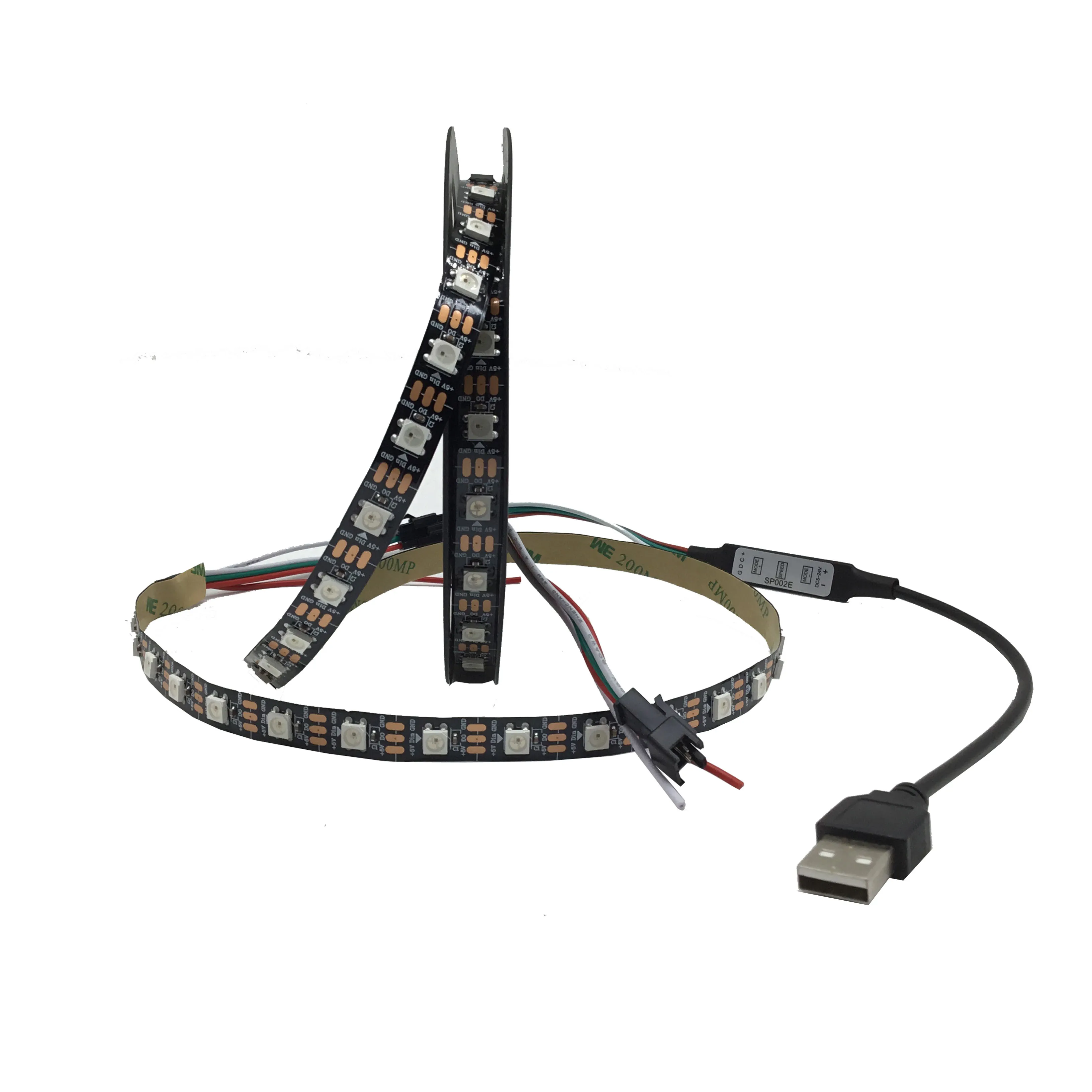 WS2812B ТВ USB Светодиодная лента водонепроницаемая для украшения гостиной HDTV TV