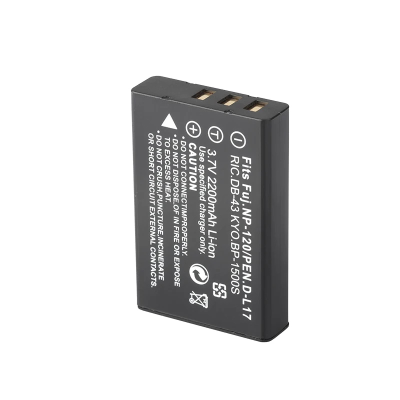 3.7 В 2200 мАч FNP-120 d-li7 db-43 Перезаряжаемые цифровой Камера литий-ионный Батарея пакет