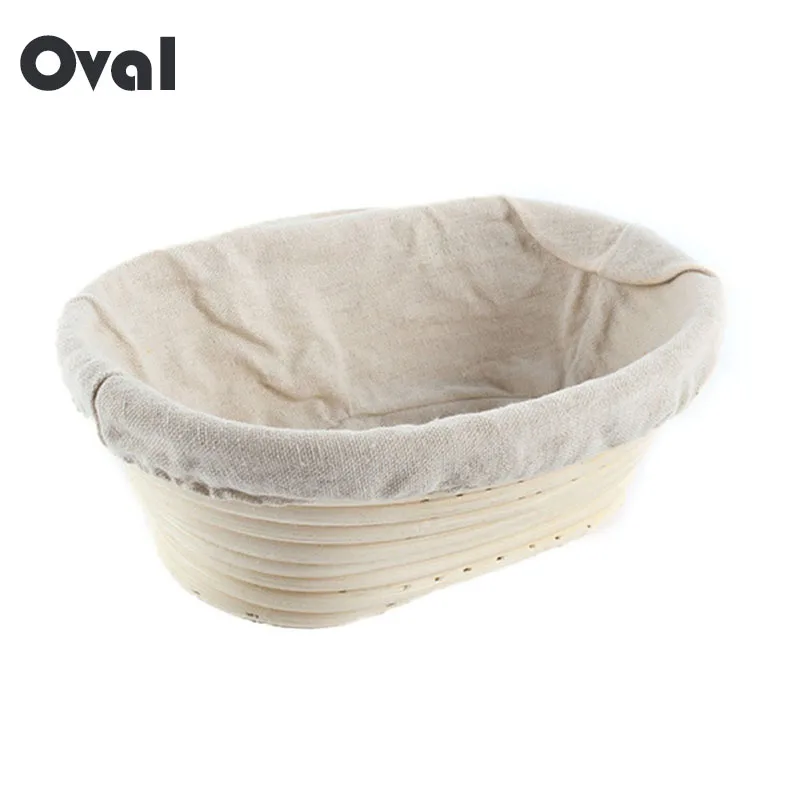 1 шт. овальное тесто Banneton Brotform Dougn Ротанговые корзины для хлеба 3