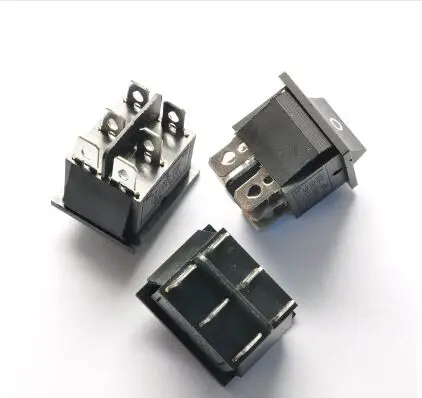 25*31 переключатель типа корабля KCD4 6P 2 файла 6PIN черный 16A250V AC ключ источник питания