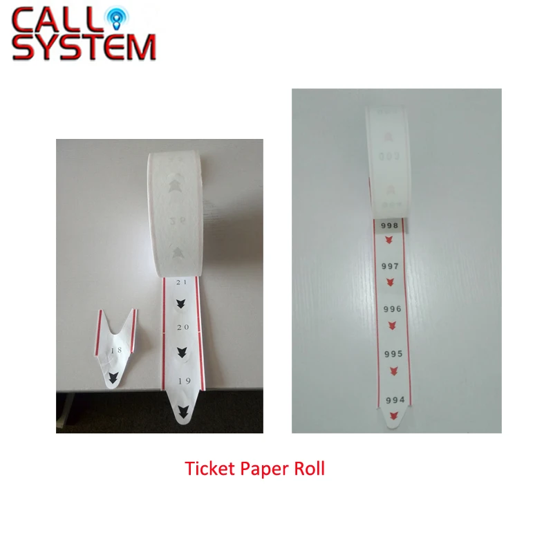

2 roll/pack Tickets Paper Roll for ticket dispenser used in Queue Calling System with 2000pcs number