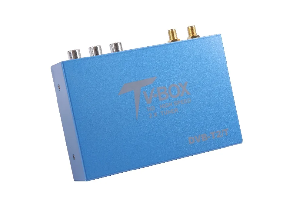 160 км/ч Двойные тюнеры H.265 DVB T2/T цифровой автомобильный тв тюнер TV HD 1080P двойной