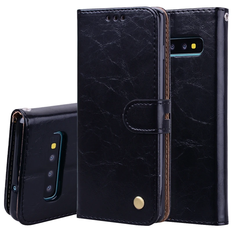Кожаный чехол кошелек для Samsung Galaxy S10e S10 S8 S9 Plus S7 S6 edge A6 A8 J4 J6 2018 A7 J2 J8 A750 мягкая