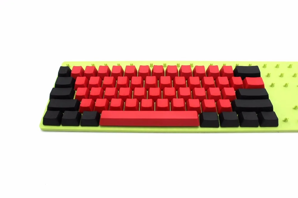 YMDK 104 87 61 смешанный красный черный PBT OEM профиль Keycap для 104 TKL 60% MX переключатели Механическая игровая клавиатура