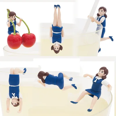 Маленькая игрушечная чашка yuanzi cherry 6 шт./компл. из ПВХ | Игрушки и хобби