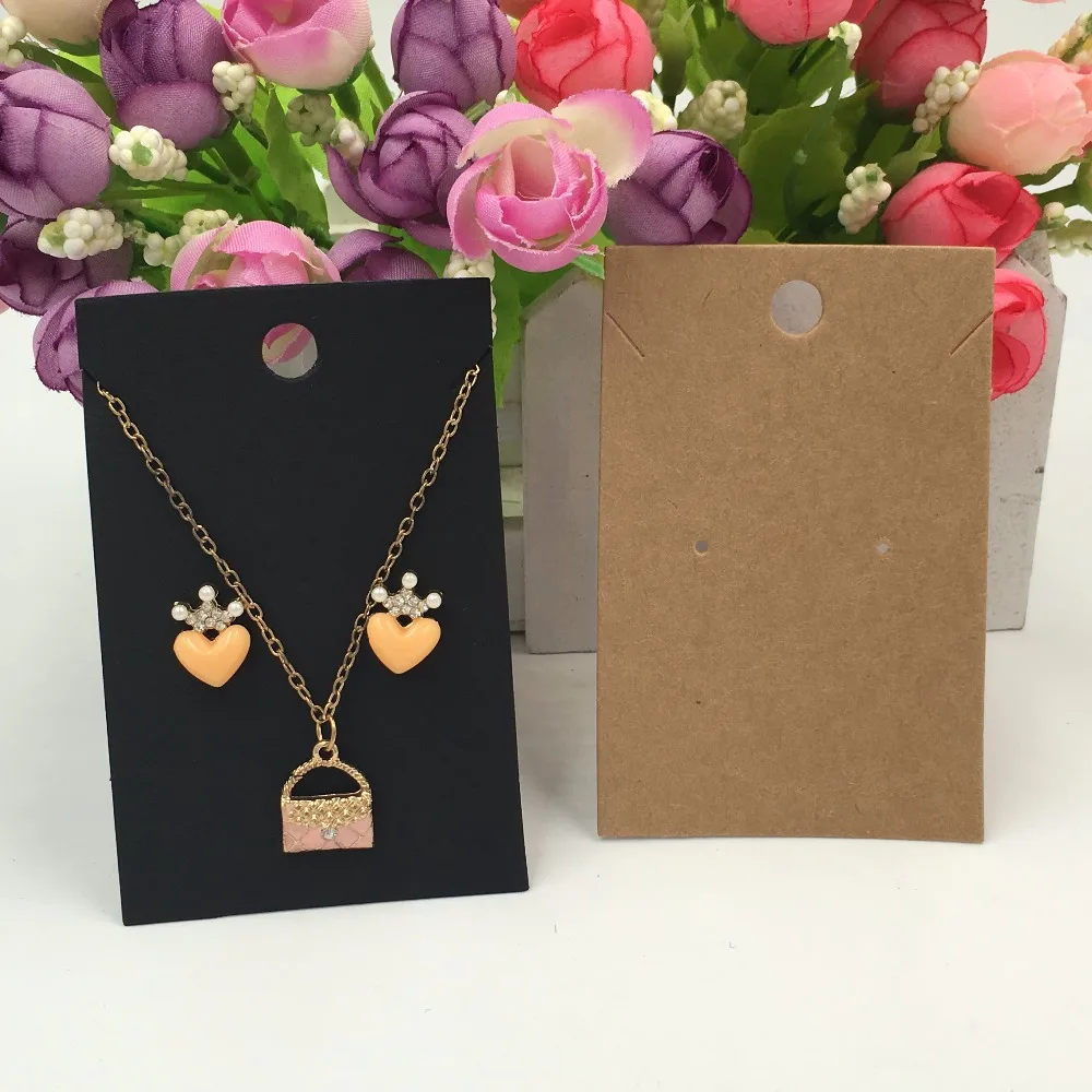 200 шт крафт ожерелье карты и используется для упаковка сережек шпильки другие