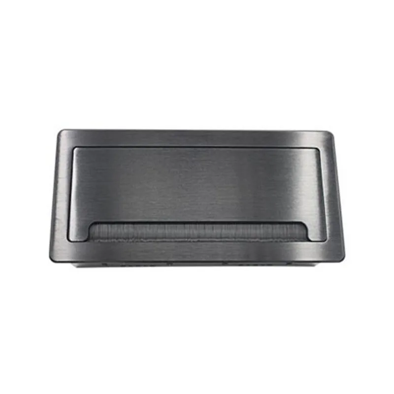 Настольная розетка L0215 Встроенная крышка из алюминиевого сплава с щеткой можно