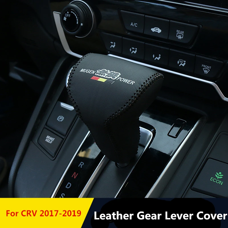 Для Honda CRV 2017 2019 кожаный рычаг переключения передач крышка рычага ручки украшение