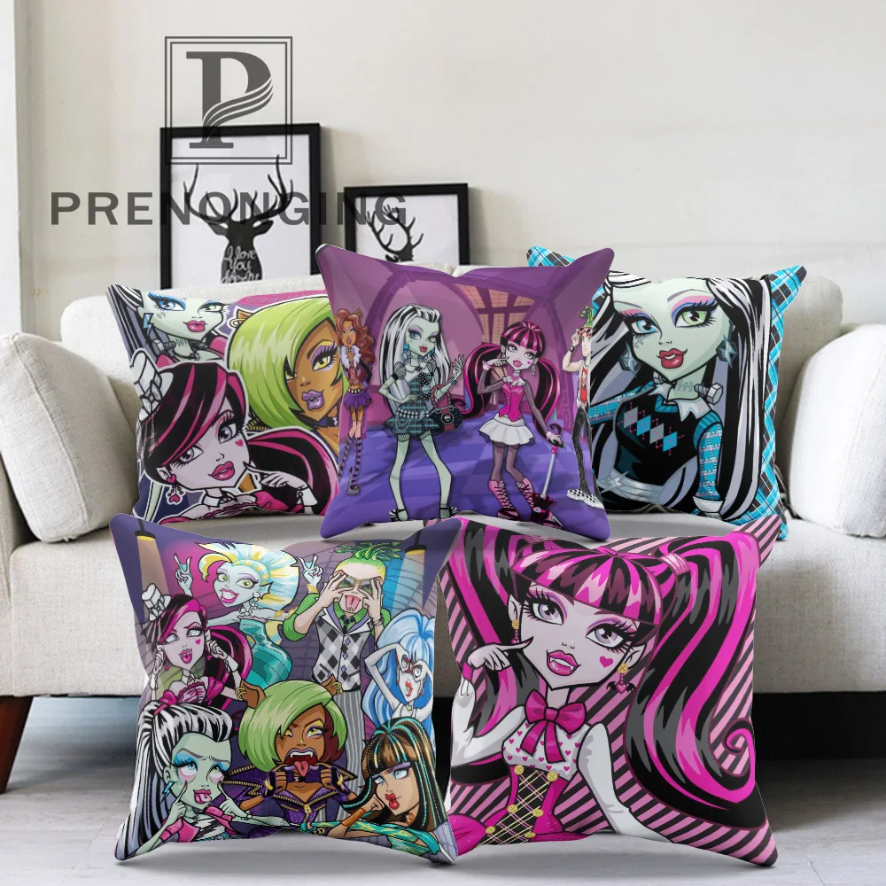 Заказная наволочка Culaura Clawdeen Monster High квадратная Подушка на молнии с рисунком(с одной стороны) 180117#91