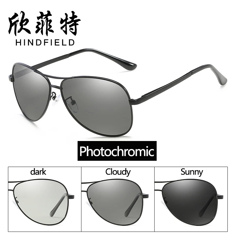 2018 Photochromic Sunglasses Men Polarized Chameleon Discoloration Sun glasses for men Shades Driving Eyewear Oculosde De Sol | Аксессуары