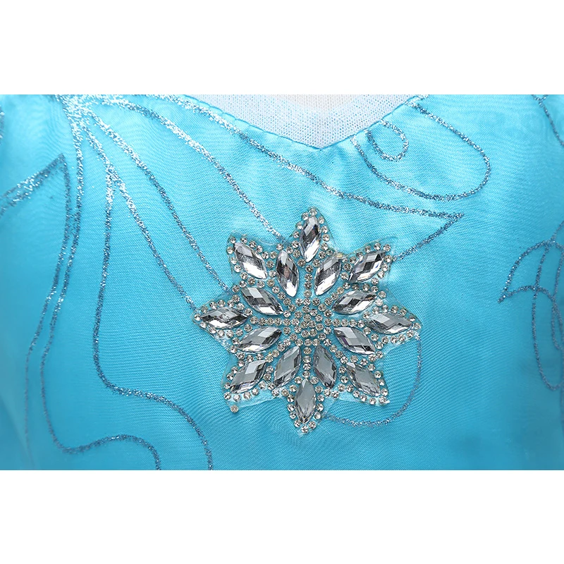 201 p Весна ледяной принцессы костюм в стиле Снежной Королевы Сетчатое платье