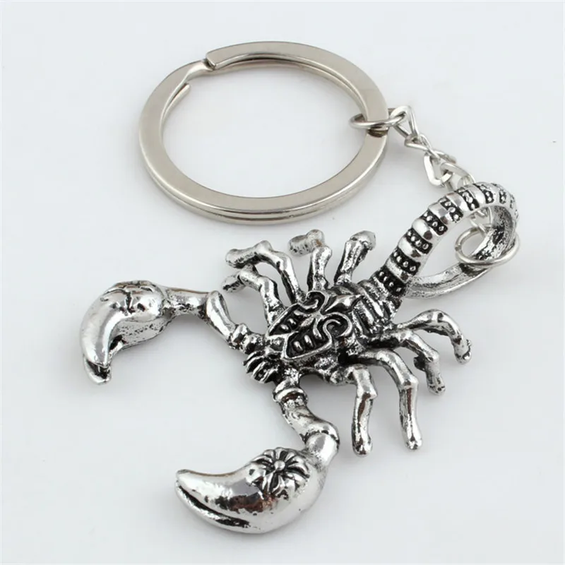 

HOMOD New Scorpion Pendants Metal Chain Scorpio Insect For Men's Key Chain Key Rings Bag Keyrings Car KeyChains