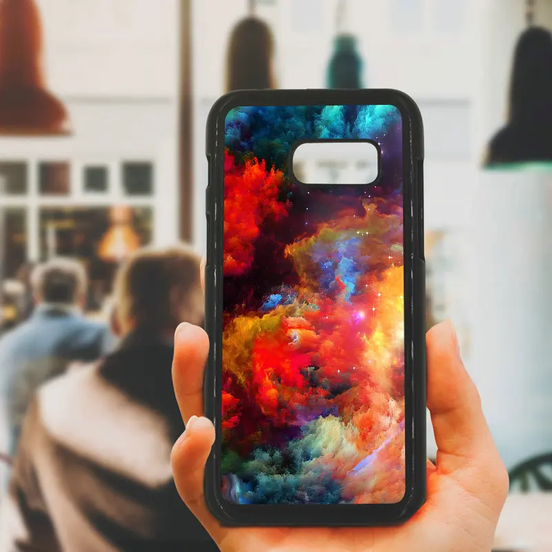 Abstract Colorful Smoke Phone Cases Hard PC Plastic Cover for Samsung Galaxy A3 A5 A7 A8 2015 2016 2017 2018 Note 8 5 3 2 Shell |
