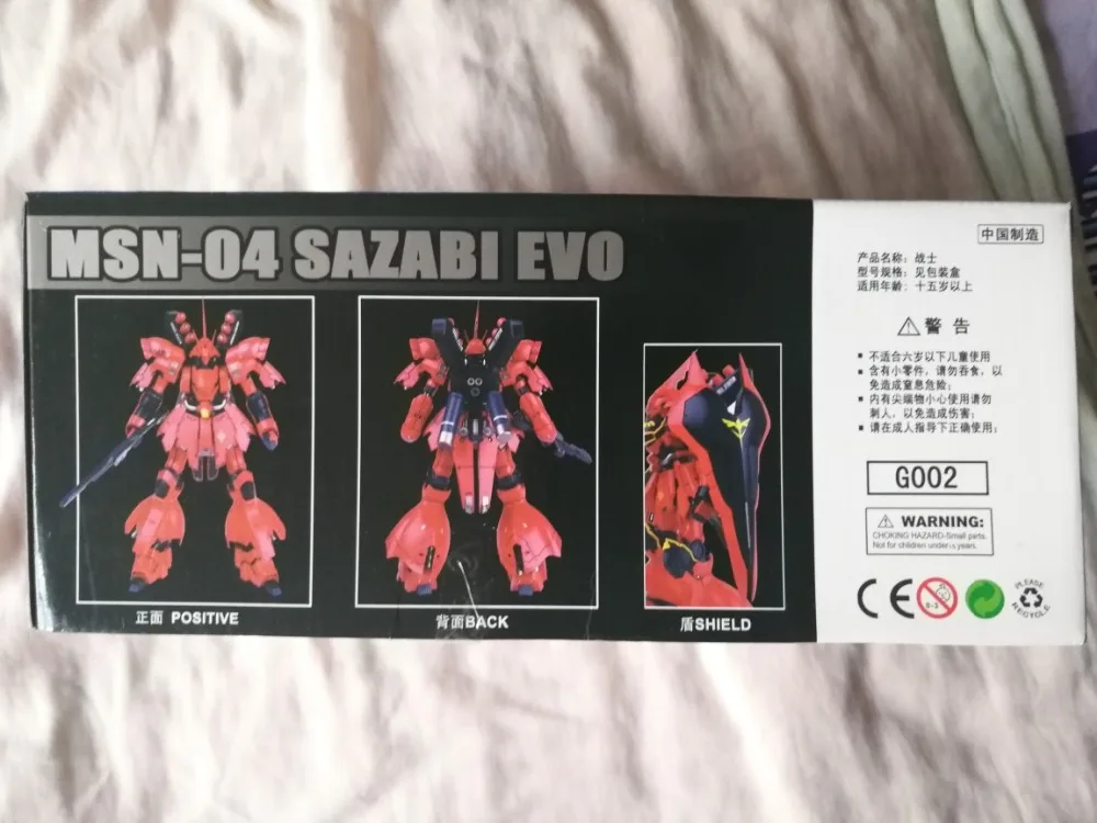 Anime Gaogao 13cm HG 1/144 MSN-04 Sazabi Evo model G002 hot kids toy action figures assembled In Boxed