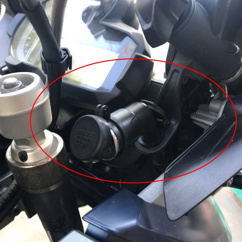 Черный двойной USB зарядное устройство мотоцикл мото для Hella BMW DIN Прикуриватель