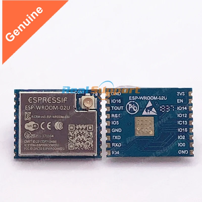 

Модуль ESP8266EX SMD, внешняя антенна IPEX с режимом UART, коннектор Espressif, оригинальный, с разъемом
