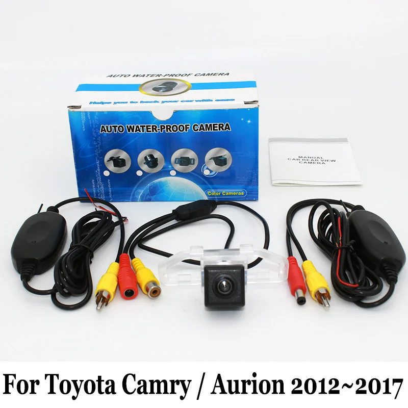 Автомобильная камера заднего вида для Toyota Camry / Aurion (XV50) 2012 ~ 2017 RCA AUX провод или