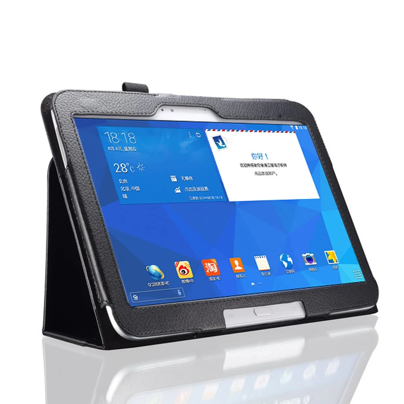 Чехол для планшета Samsung Galaxy Tab 4 10 1 T530 T535 SM чехол в стиле личи кожаный раскладной