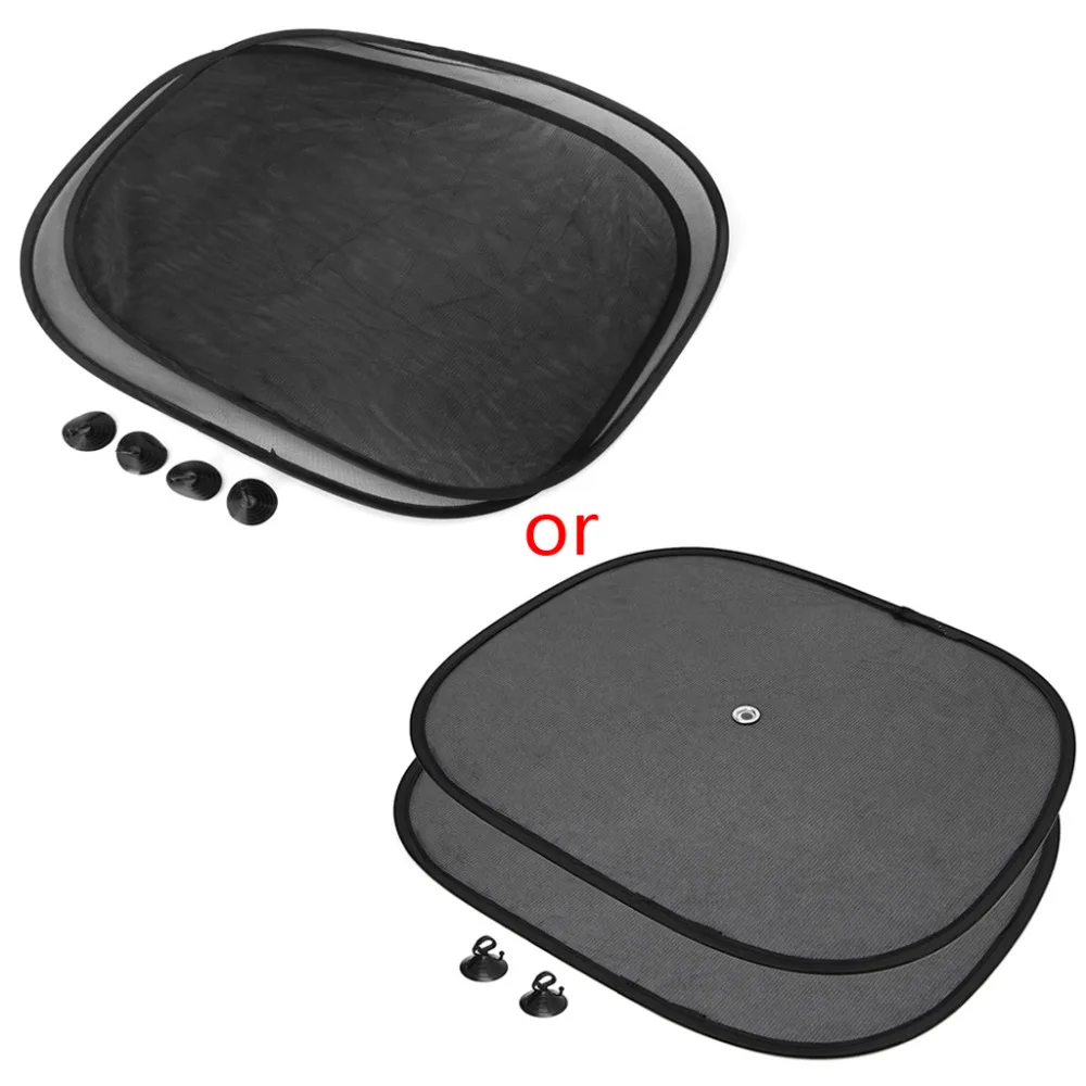 2Pcs Car Window Sunshade Sun Shade Visor Side Mesh Cover Shield Sunscreen Black 44 x 36 cm | Автомобили и мотоциклы
