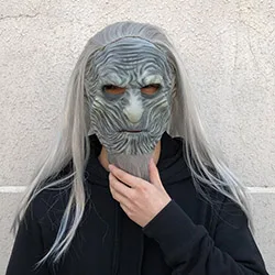 Game of Thrones 8 Игра престолов 8 белые ходунки Маска Косплей ночной король зомби латексные маски вечеринка Хэллоуин костюм реквизит Прямая поставка - Цвет: Game of Thrones 8