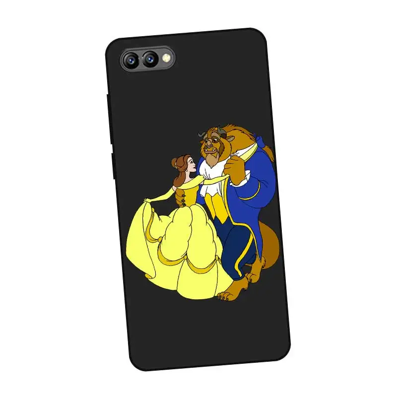 N266 Beauty And Beast Black Silicone Case Cover For Huawei Honor 8C 8X 9 10 20i V10 V20 Note10 Max Lite Magic2 |