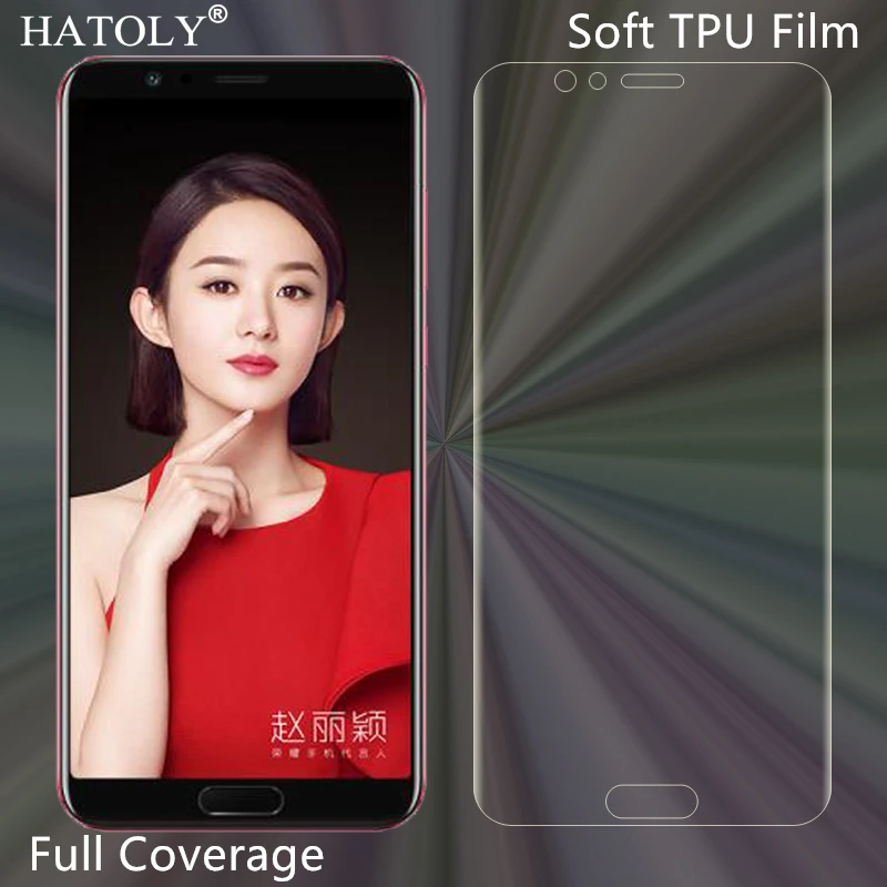 Мягкая нано пленка из ТПУ для huawei Honor V10 Защитная экрана полное покрытие не