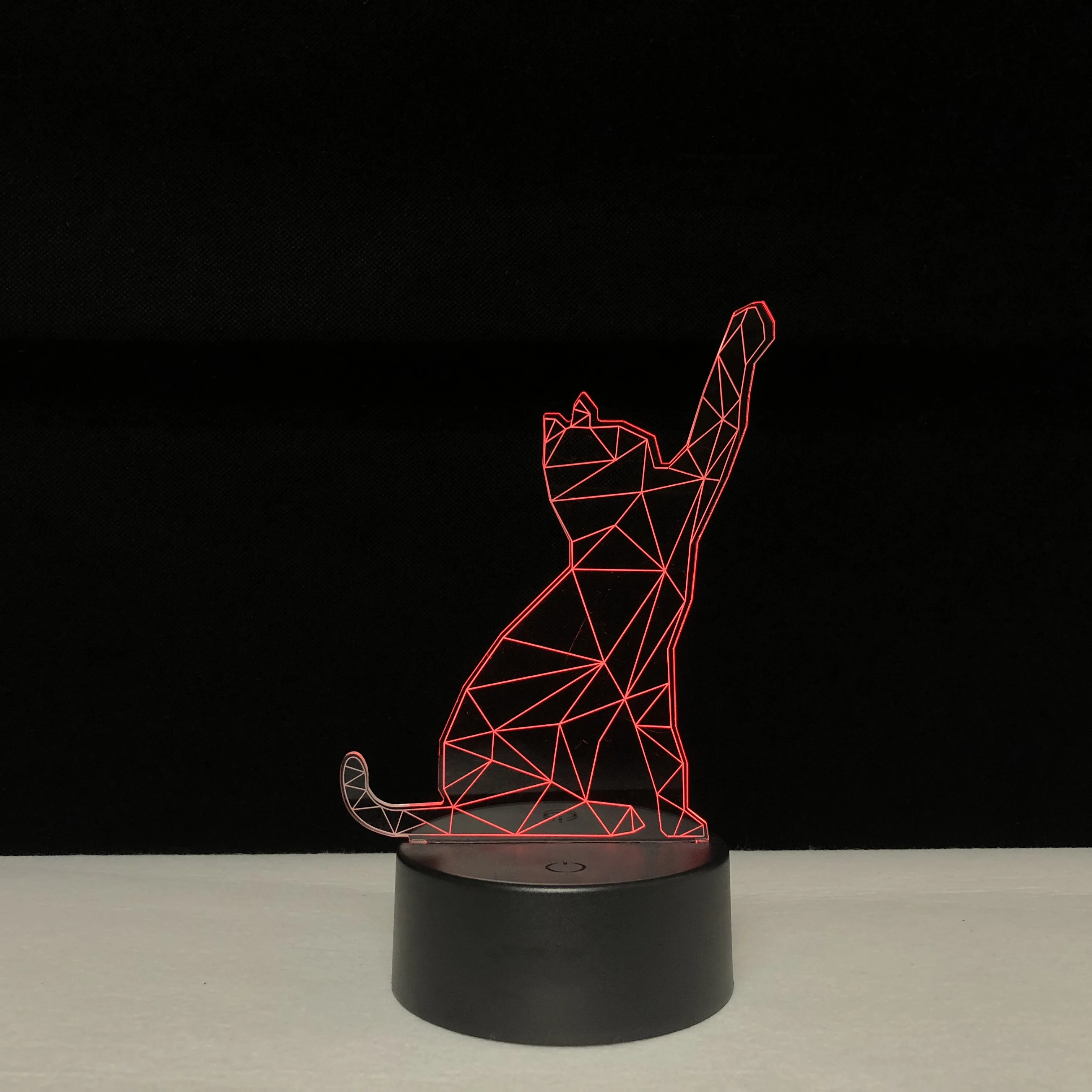 Животные Kawaii Кошка 3D освещение LED USB настроение гаджеты многоцветные детские