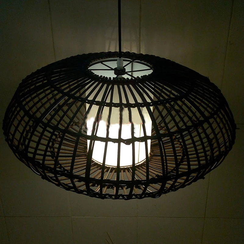 Лидер продаж 2020 современный маленький Плетеный подвесной светильник лампа из