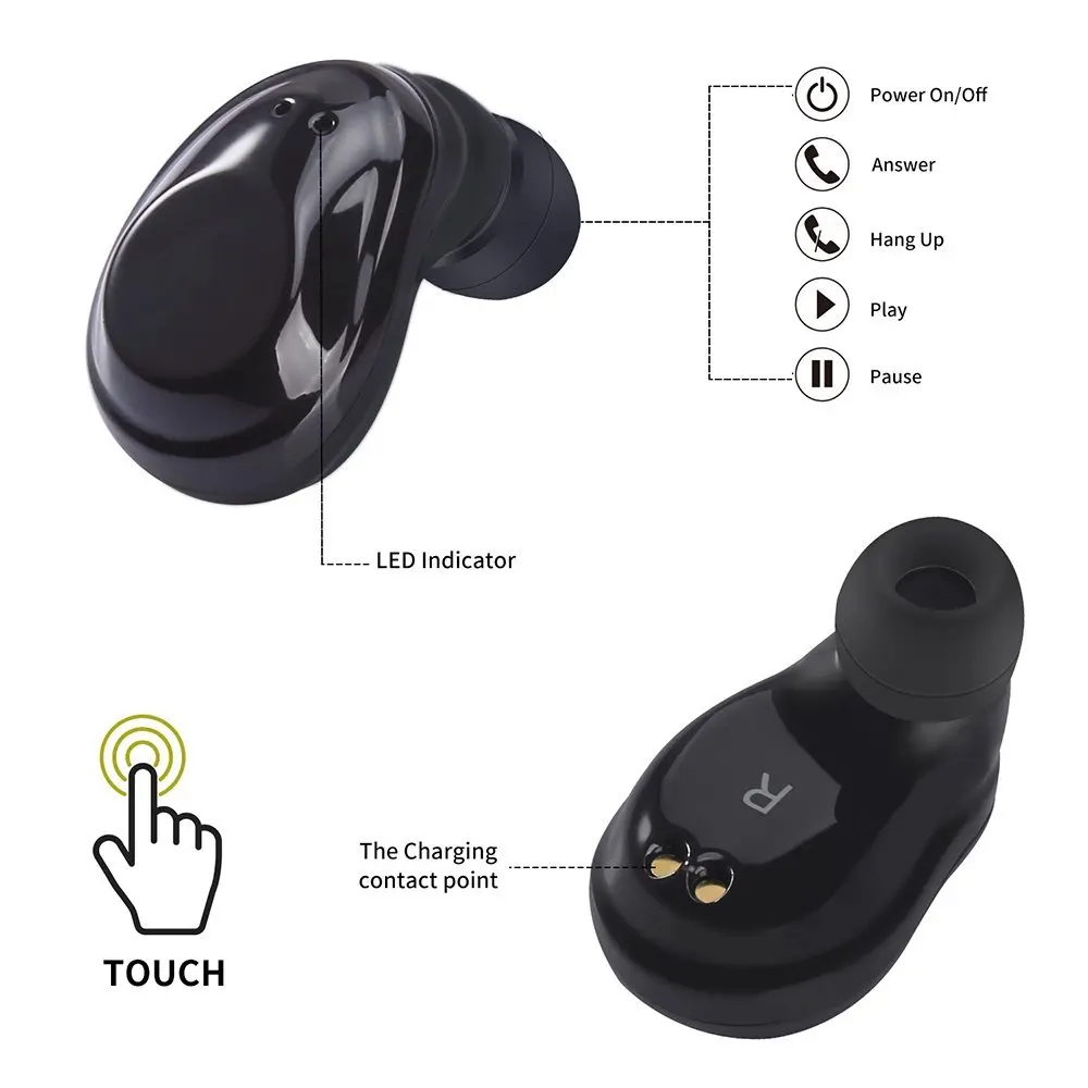 TCunPT X6 наушники вкладыши TWS Bluetooth мини Двойной Беспроводной стерео спортивные