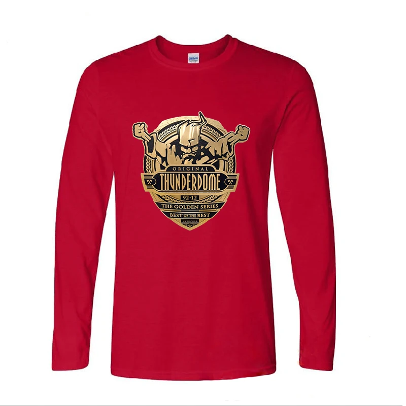 Забавный Графический Harajuku Thunderdome хардкор синий Длинные рукава футболка|long sleeve t