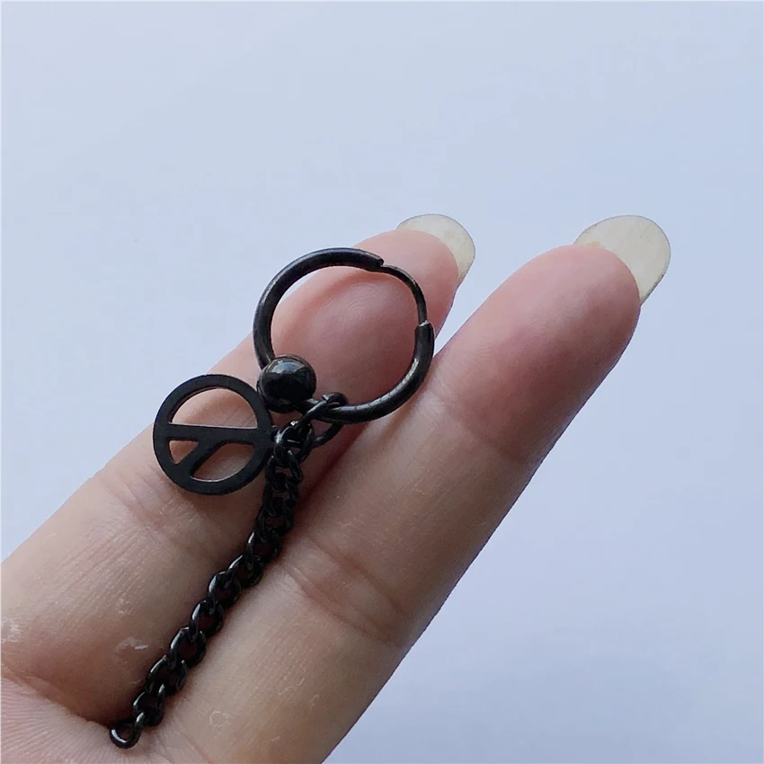 UVW0259 2 шт. BTS AccessoriesPunk кисточкой цепь Креста уха Длинные висячие серьги