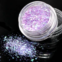 violet holographic sequins glitter shimmer diamond 12 colors eye shiny skin highlighter face body glitter festival make cht