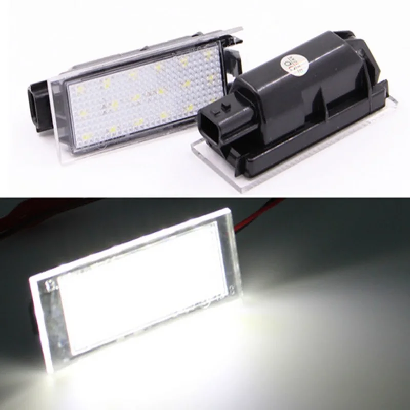 2Pcs Car LED Number License Plate Light For Renault Megane 2 Clio Laguna 3 Twingo Master Vel Satis | Автомобили и мотоциклы