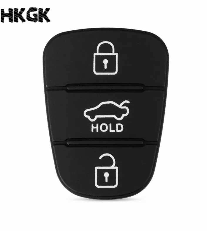 HOLD PAD 3 кнопки резиновый кнопочный коврик для hyundai I30 IX35 Solaris Accent Elantra Sportage Kia K2 K5 Рио Verna - Цвет: HOLD PAD