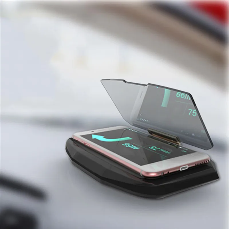 Универсальный мобильный телефон Автомобильный держатель ветрового проектор HUD