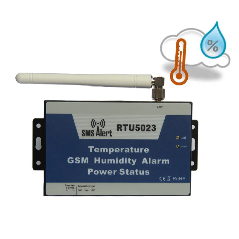 GSM сигнализация RTU5023 с датчиком температуры и влажности|control biometric|control gatecontrolling