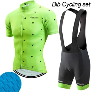 Bib Cycling Set Phtxolue Pro велосипедная одежда для мужчин Велоспорт Джерси Набор велосипедная форма шоссейные велосипедные майки костюм для езды на горном велосипеде велосипедные наборы - Цвет: Bib Cycling Set