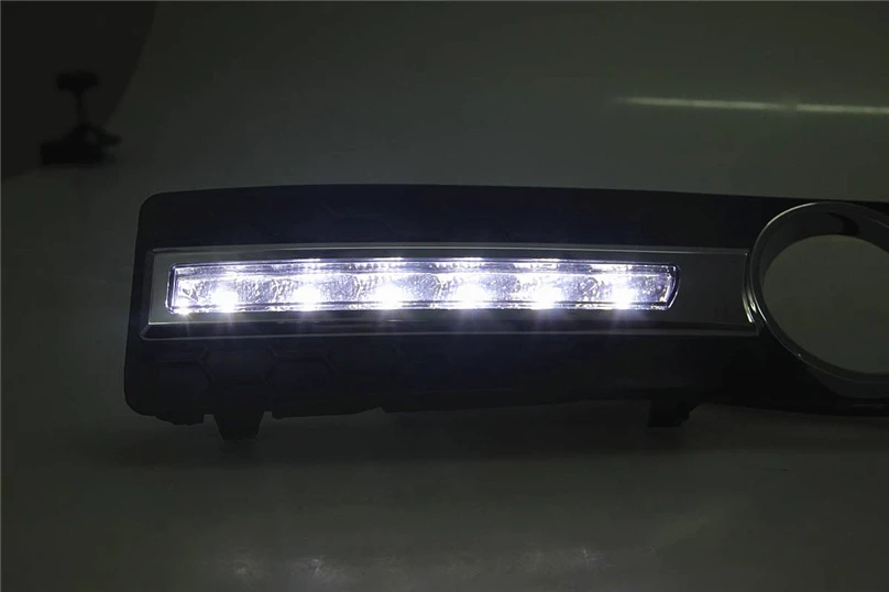 2 шт. автомобильный Стайлинг для Volvo S80 2009-2013 Светодиодный дневной светильник DRL Дневной ходовой светильник s Дневной светильник желтый указатель поворота
