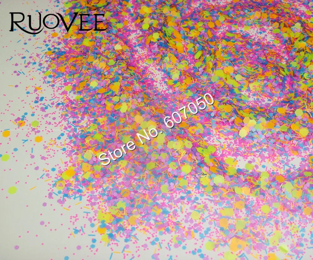 Матовые Неоновые шестигранные блестки для дизайна ногтей 30 г|glitter nail art|glitter nailshape