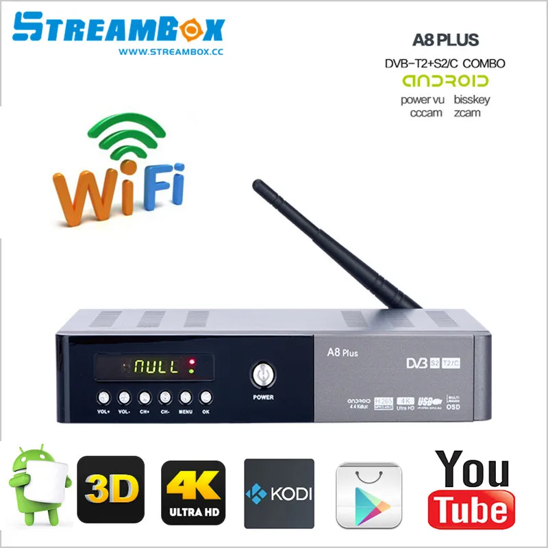 Android combo a8 плюс dvb тюнер s2 + t2 c (hd) wi fi открыть окно скачать android google play store youtube kodi